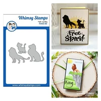 metal cutting dies scrapbook diary decoration stencil embossing template diy greeting card handmade 2022 new lion