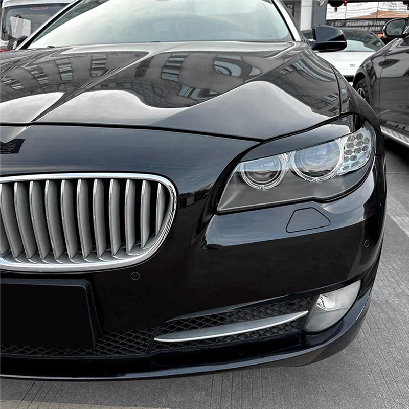 Блестящая черная лента для передней фары BMW 5-Series F10 F11 2011-2014