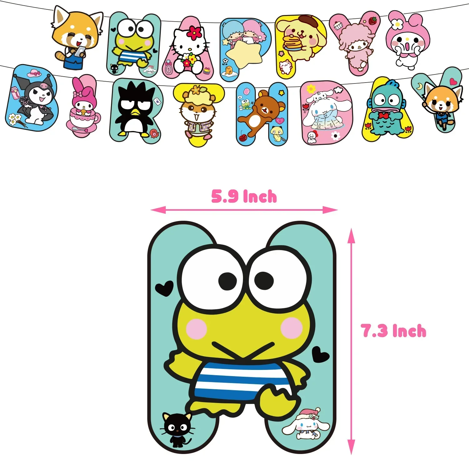 MINISO Hello Kitty Kuromi Cinnamoroll воздушные шары из алюминиевой фольги