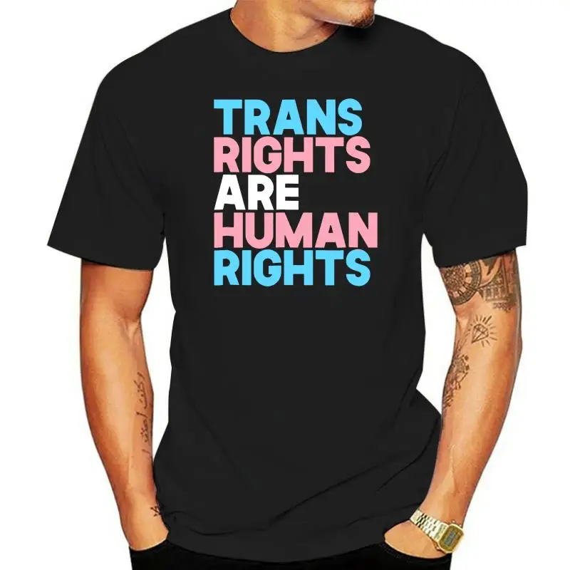 

Transgender LGBTQ Pride-Men's T-Shirt-Black Human Rights Shirt Trans Right are