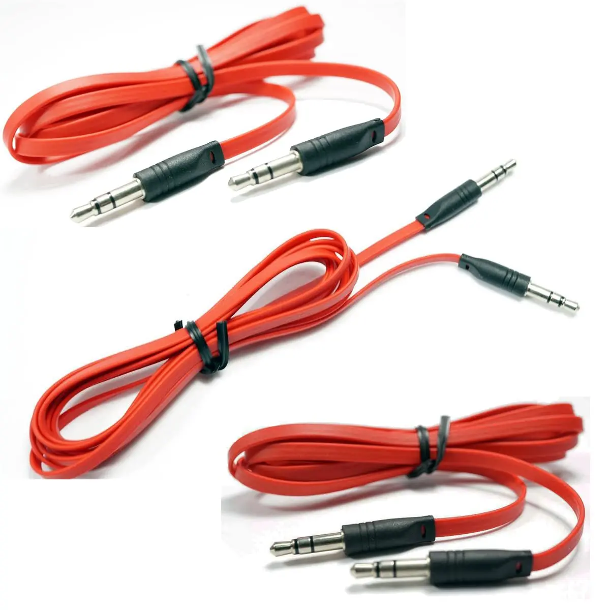 

V-MOTA 3 Pieces Audio Cable (3.5 to 3.5 mm) Compatible with Headphones, Computers, Mobile Phones,Cars,4.2 Foot, 1.25 m Cable