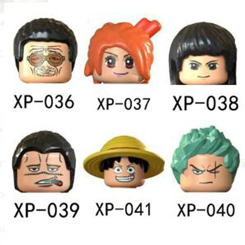 

Xp036 Anime One Piece Buliding Blocks Bricks Mini Action Figures Heads Series Educational Kids Toys Birthday Gifts