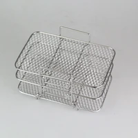 three tier grill steaming rack field camping portable stainless steel air fryer accessories barbecue supplies grilling net