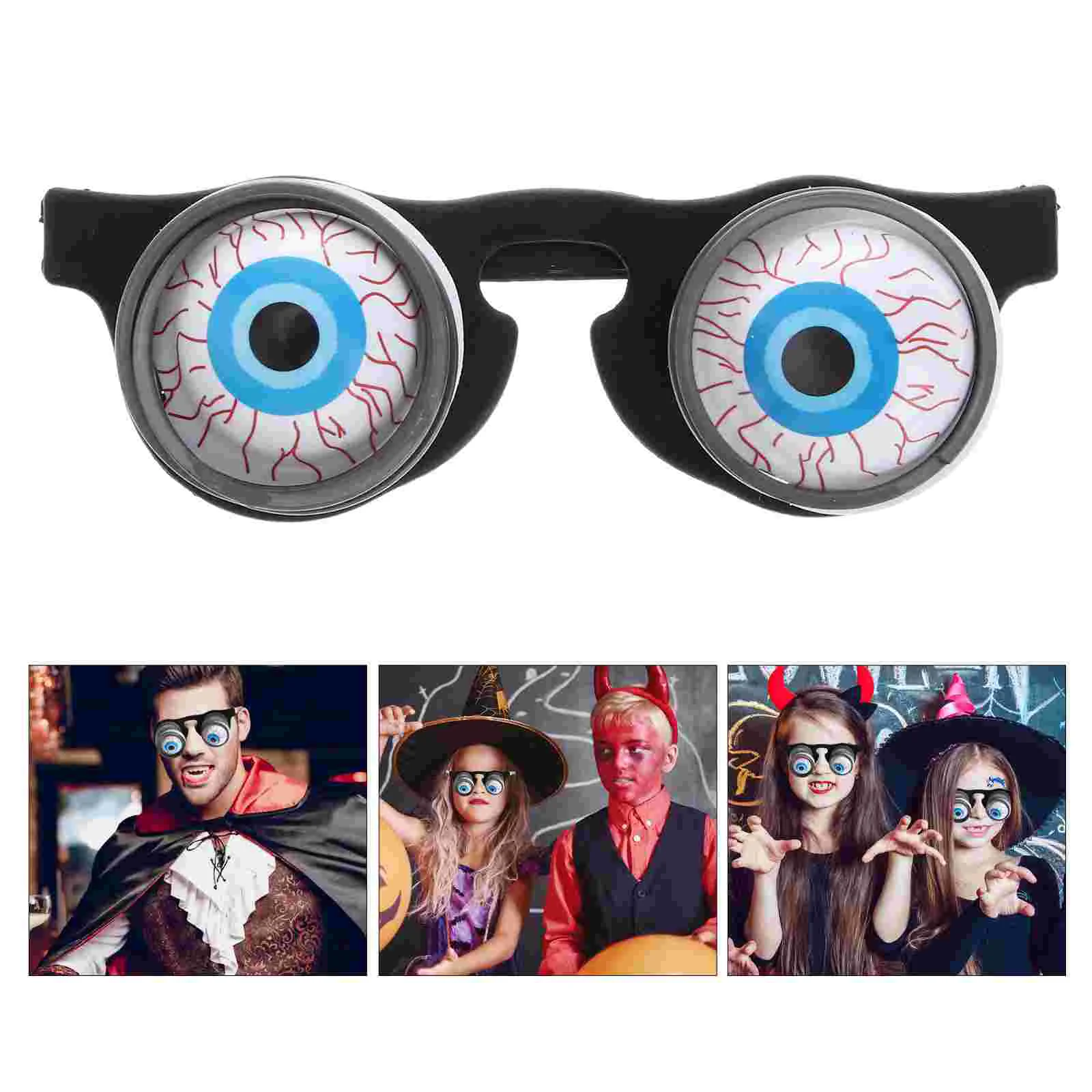 

Scary Disguise Eyeball Glasses Fun Eyeball Glasses Droopy Goo Goo Eye Glasses Sunglasses for Costume Party Gift
