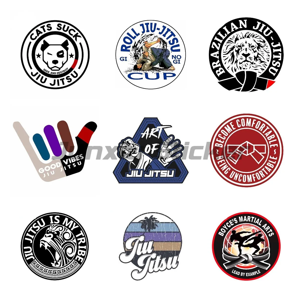 

Бразильские Jiu Jitsu водонепроницаемые автомобильные наклейки солнцезащитные виниловые наклейки для ноутбука декор для автомобиля мотокросса