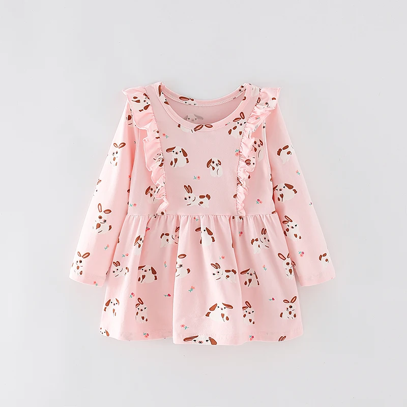 Little maven новинка 2023 года весенние платья с длинными рукавами для девочек