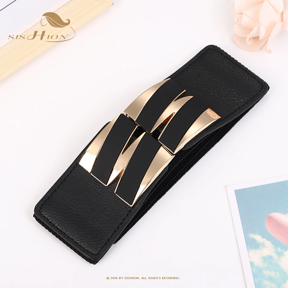 

Дизайнерский ремень, широкий корсет, ремни для женщин, эластичный Роскошный пояс для женщин, кожаный эластичный пояс, SCB0145