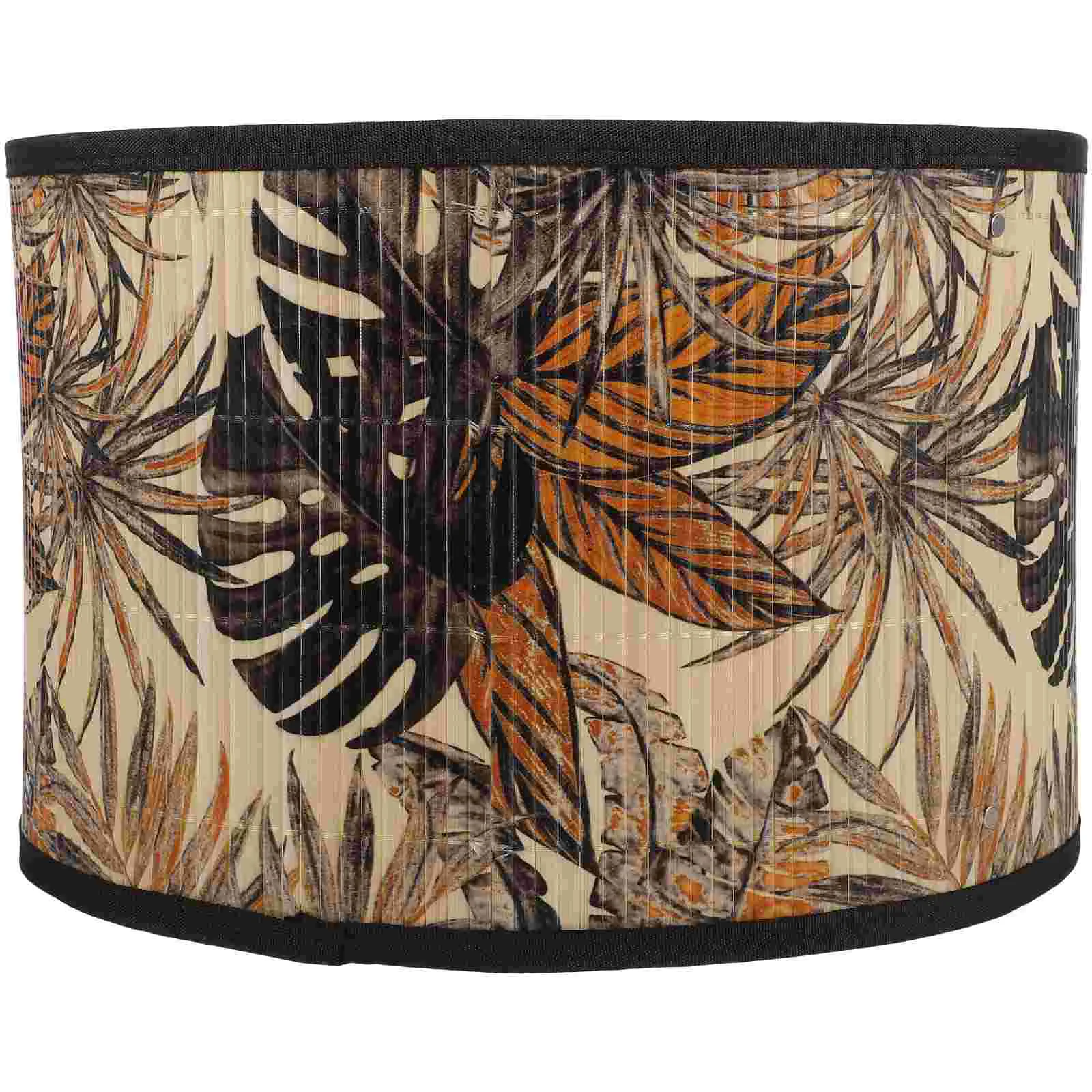 

Replacement Lamp Shade Bamboo Cover Light Retro Home Decor European Style Pendant Shades Weaving Hanging Decorative Vintage