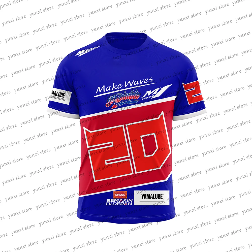 

Summer 2023 Extreme Sport Motorcycle Lovers For YAMAHA 20 And 21 Racing Driver 3D Printing Quick Drying Short Sleeves