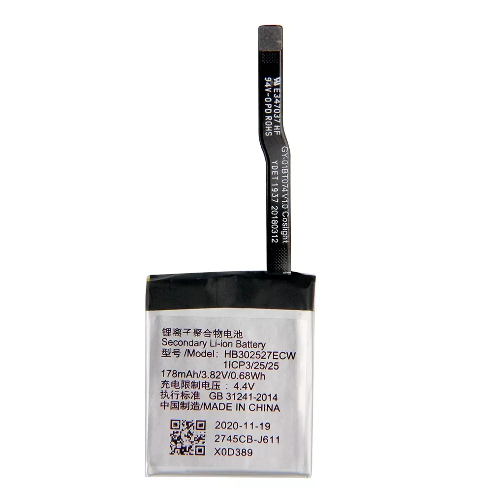 

2023New Original Replacement Battery For Huawei Honor Watch Magic GT HB302527ECW Genuine Watch Battery 178mAh with Tools