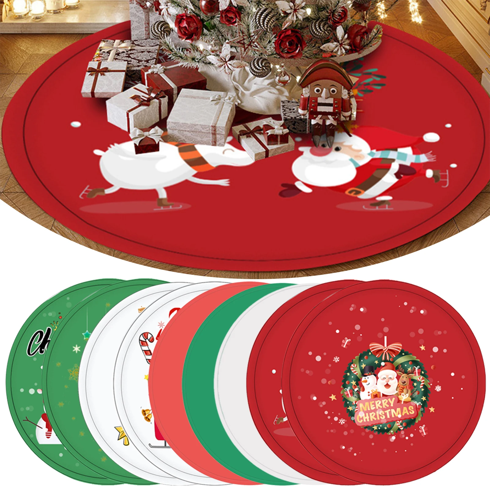 Многоразовые рождественские украшения 2024 водонепроницаемая основа для декора