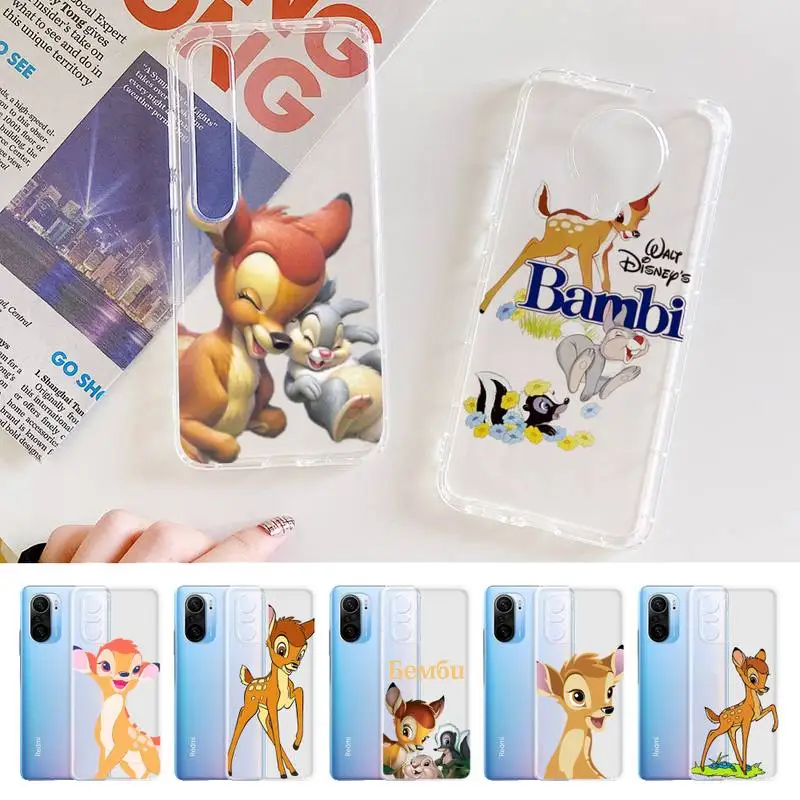 

Disney Bambi Thumper Phone Case for Samsung A51 A52 A71 A12 for Redmi 7 9 9A for Huawei Honor8X 10i Clear Case