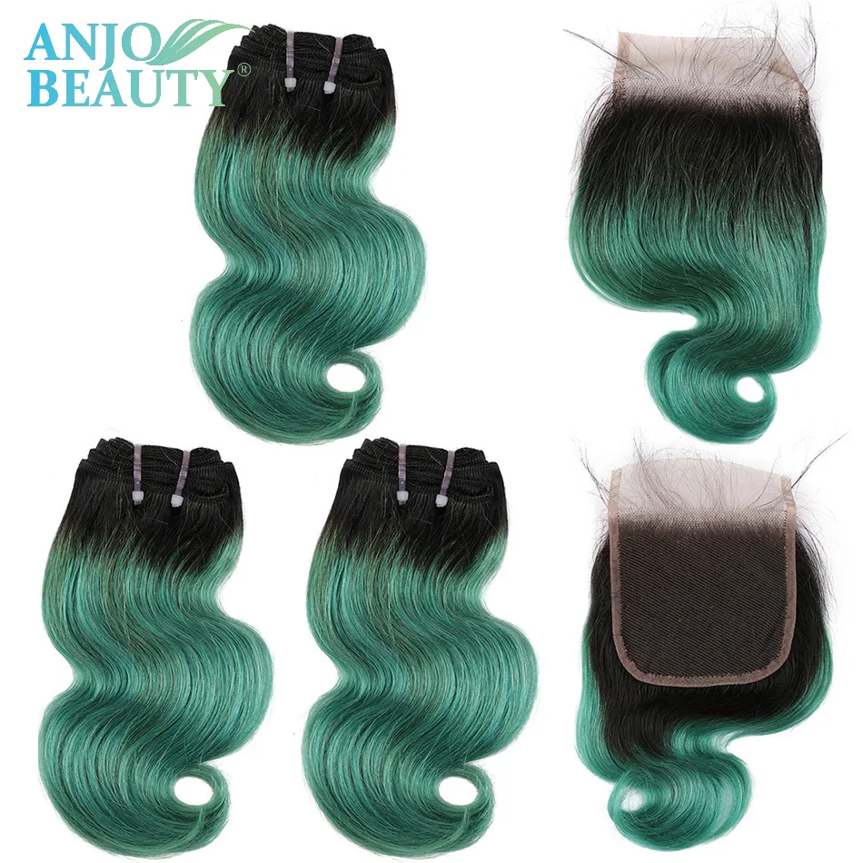 Body Wave Human Hair 3 Bundles With Closure Natural Short Bob Wig Brazilian Remy Blonde Style 50g per bundle 100%