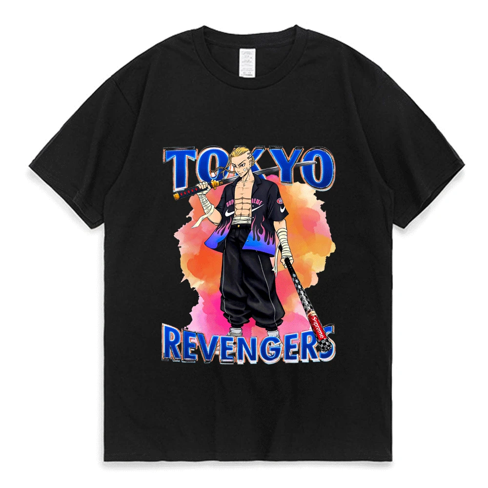 

Hot Tokyo Revengers T-shirts Harajuku Anime Clothes Short Sleeve Tee Shrt Streetwear Funny Cool Mikey Casual Tops T Shirt Men
