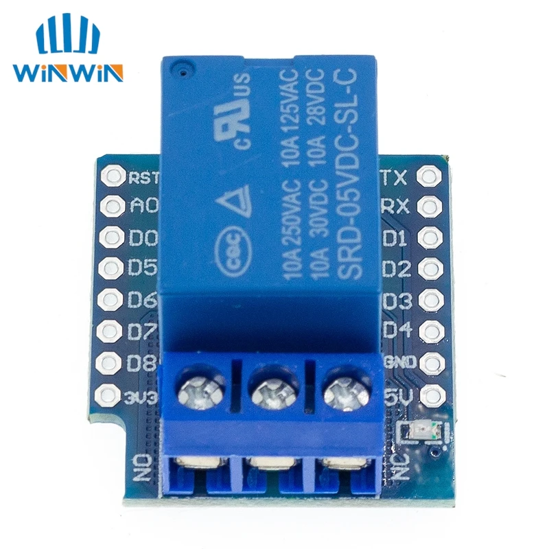 Одноканальный Релейный Щит Wemos D1 мини релейный модуль для макетной платы ESP8266