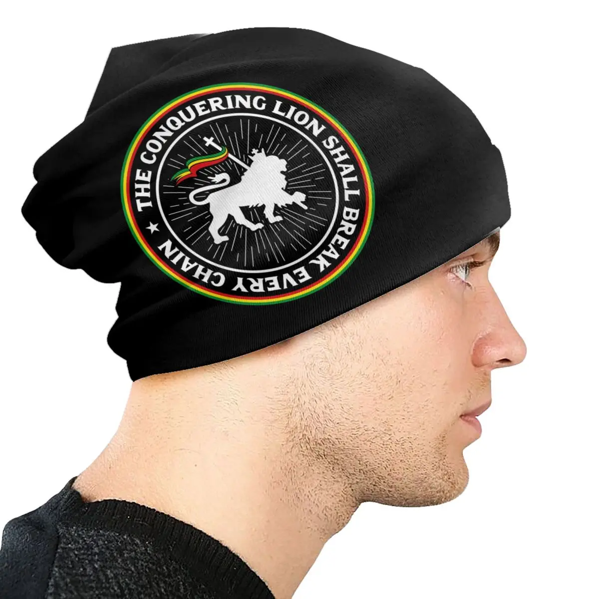 Шапки на заказ Rastafari Rasta Lion Of Judah Skullies зимние теплые вязаные шапки для взрослых
