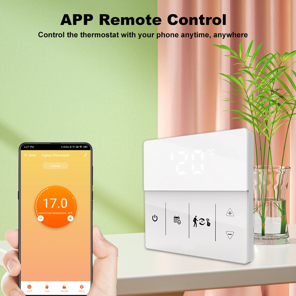 Smart Tuya WiFi /Zigbee Термостат газовый котел вода Электрический пол  Отопление температура пульт дистанционного управления для Google Home,  Alexa | AliExpress