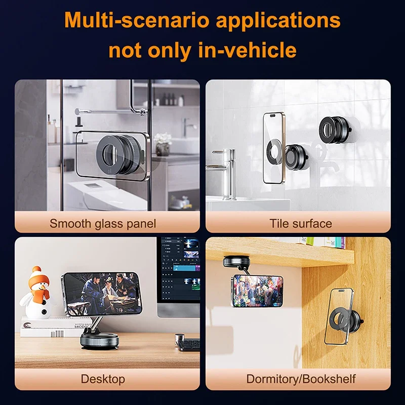 Магнитный держатель для телефона Xiaomi 360° °   Регулируемый держатель с мощной присоской, универсальный автомобильный держатель для навигатора (art.: 3920d92156124) - 3920d92156124