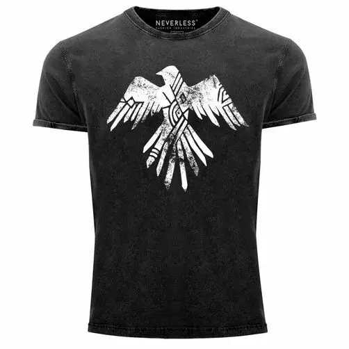 Мужская винтажная Футболка с принтом орла Ethno Aztec Fashion