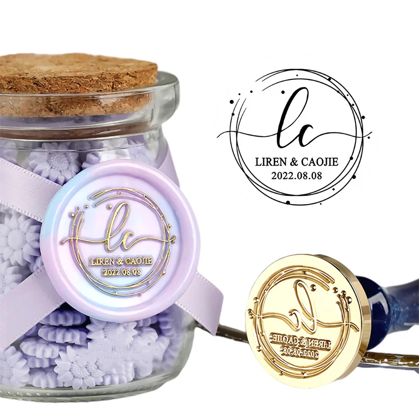 Печать для приглашения на заказ с логотипом свадебный подарок день рождения воск