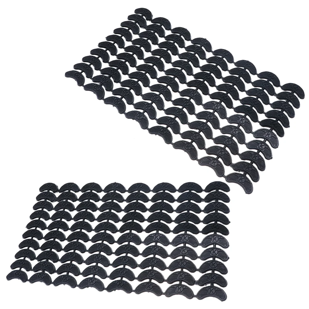 

2 Sheets Carpet Shoes Supplies Sole Stickers Insole Non Slip Plastic Pads Sneaker Bottom Patches Protective Non-slip Cushions