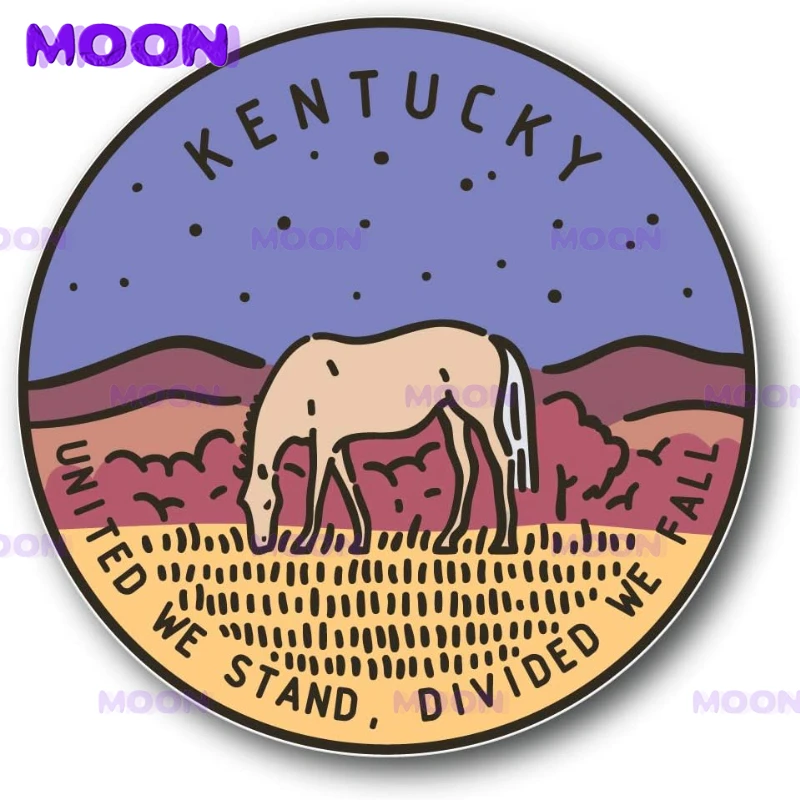 

Kentucky, USA Vinyl Vinyl Decal Sticker with Vinyl Vinyl Vinyl Vinyl Vinyl Vinyl Retro Style for Car Bumper Decal Decoration