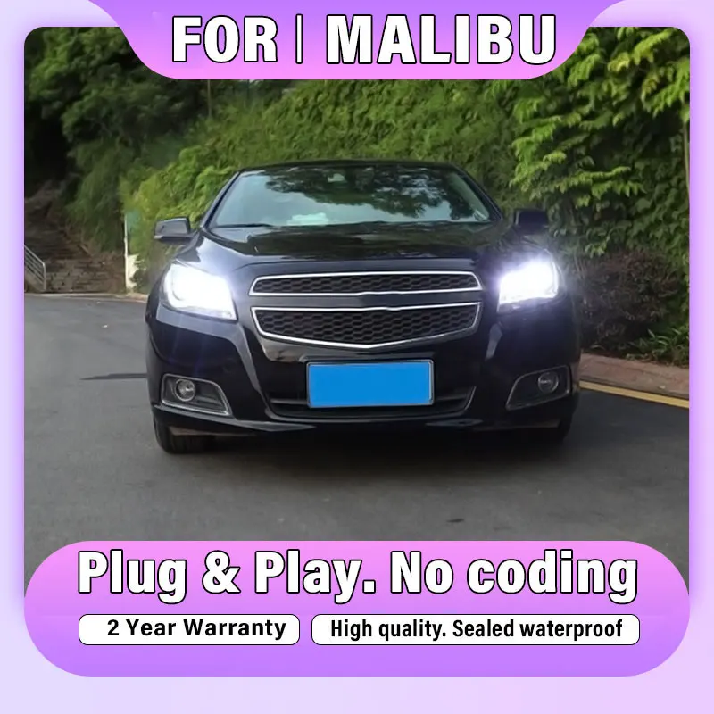 

LED Head Lamp for Chevrolet Malibu LED Headlight Assembly 2012-2016 Audi-Design LED DRL Hid Bi Xenon Auto Accessories