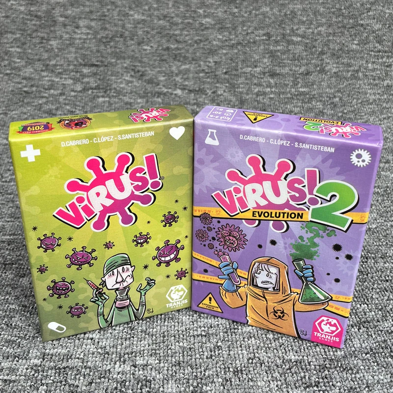 На английской версии Карточная игра Вирус Картковая Осторожно вирус Стратегия