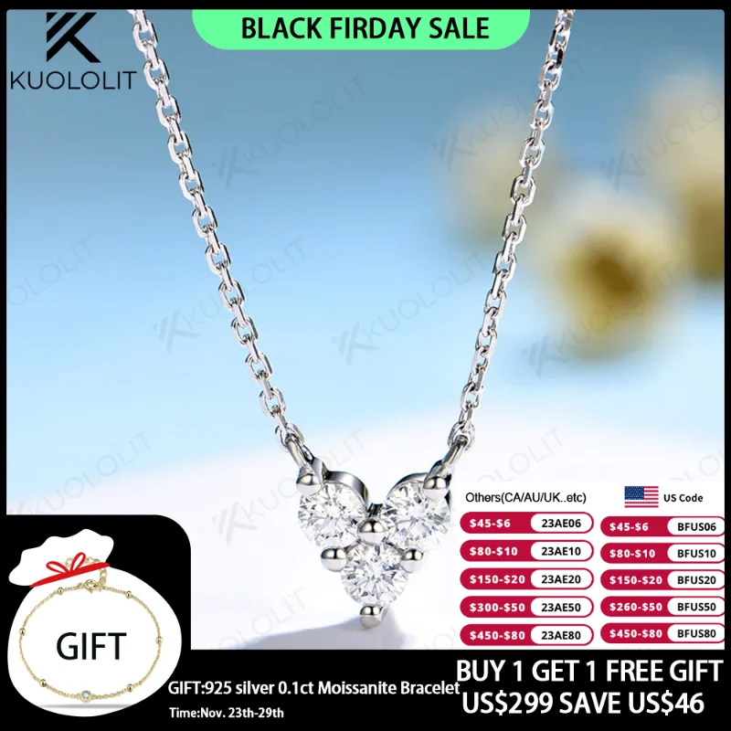 

Kuololit 0.3CTW Lab Grown Diamonds Necklaces Solid 18K 14K Pendant for Women Jewelry for Engagement with NGIC Certificate Gift