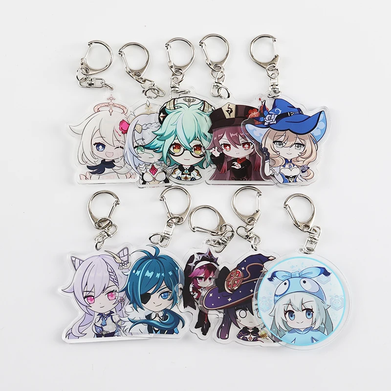 

Аниме Genshin Impact, искусственная фигурка на рюкзаке, милые украшения для сумок, коллекция друзей