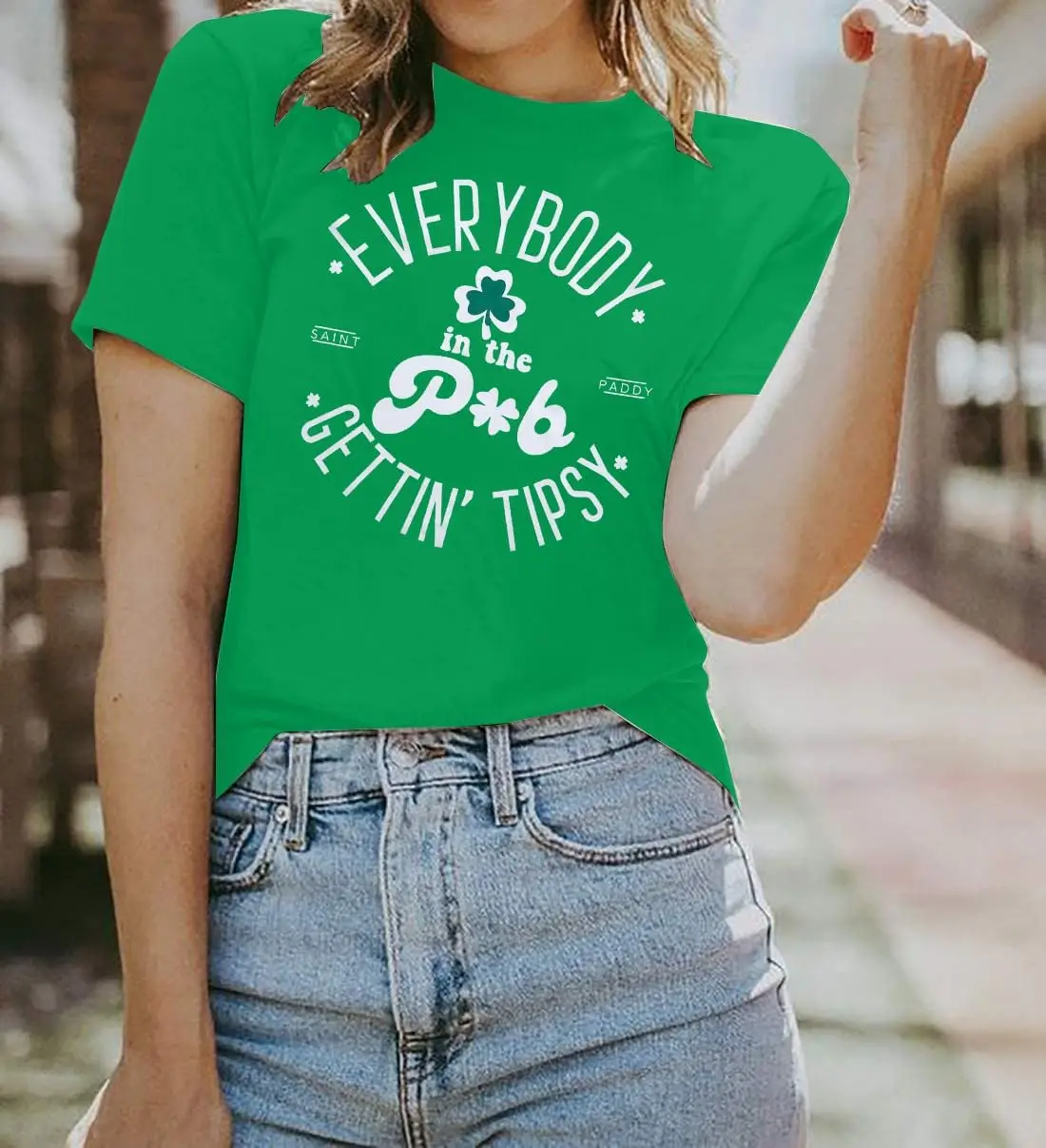 Женская рубашка на День Святого Патрика рубашки с надписью все в пабе получение