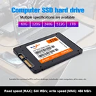 Твердотельный накопитель для ПК, внутренний жесткий диск 2,5 дюйма SATA3 SSD 120 ГБ 240 ГБ 512 ГБ ТБ для ноутбука, жесткий диск для настольного ПК, 60 Гб памяти, SSD