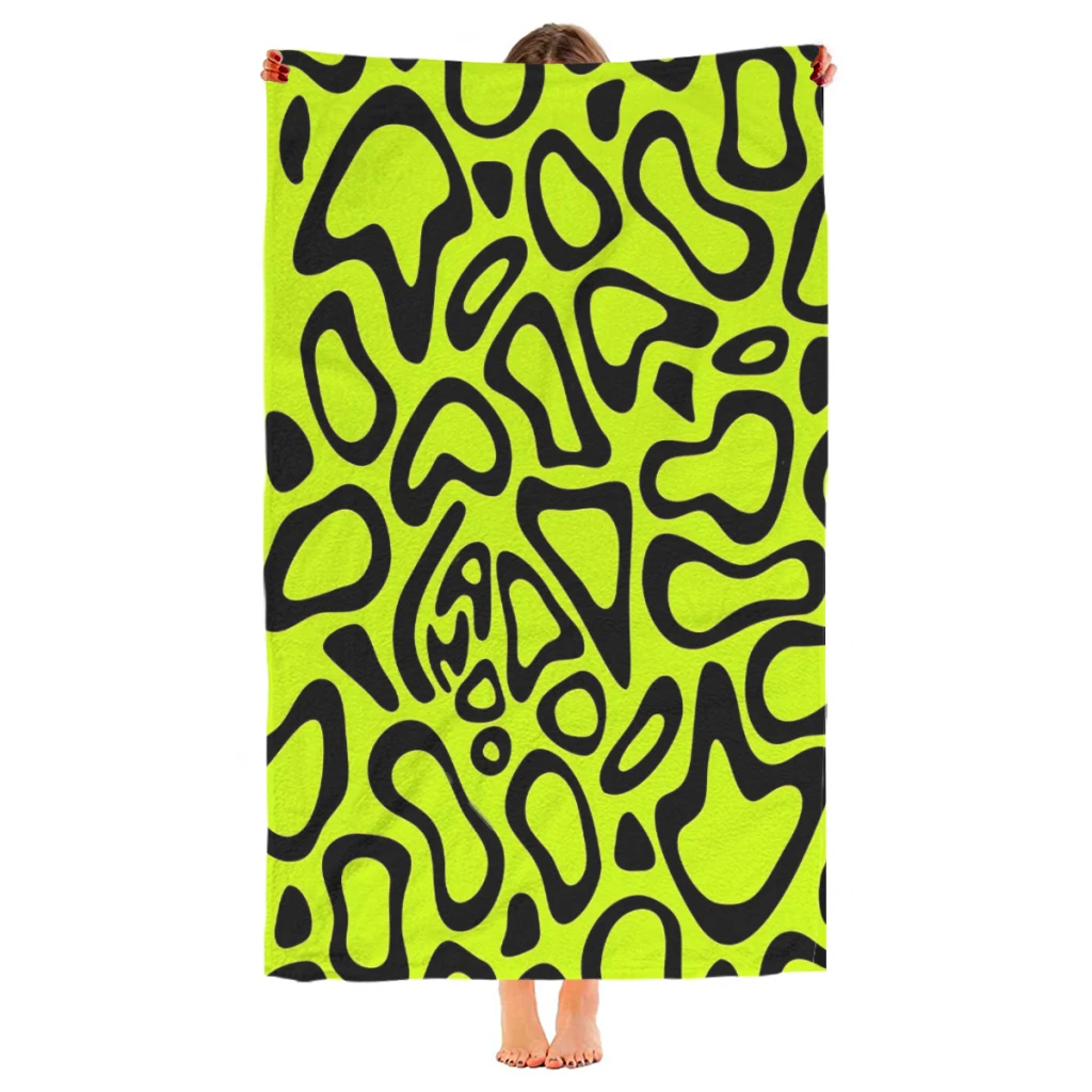 Пляжное полотенце из микрофибры легко сохнущее пляжное одеяло с принтом в виде