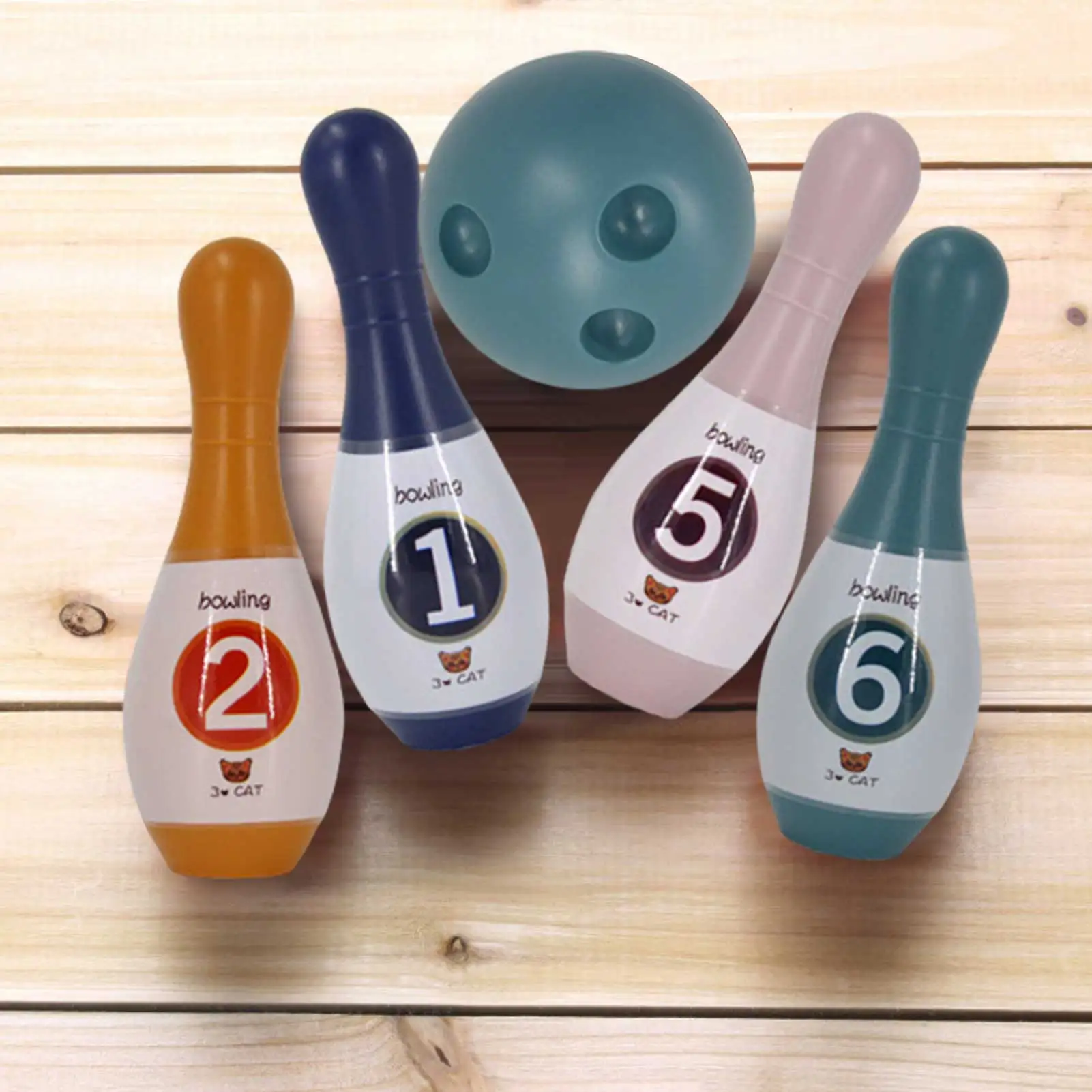 

Bowling Ball Set Kids Bowling Toys Bowl Game Toy Set 2 Bowling Balls And 6 Pins Sets Kids Educational Games For Children Toddler