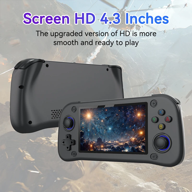Фото Игровая консоль G28 Retro Handheld с системой Emuelec 4.7, 128 ГБ/64 ГБ, 3D-игры и 26 эмуляторов для PSP/PS1/N64/NES/SS RK3128 №2