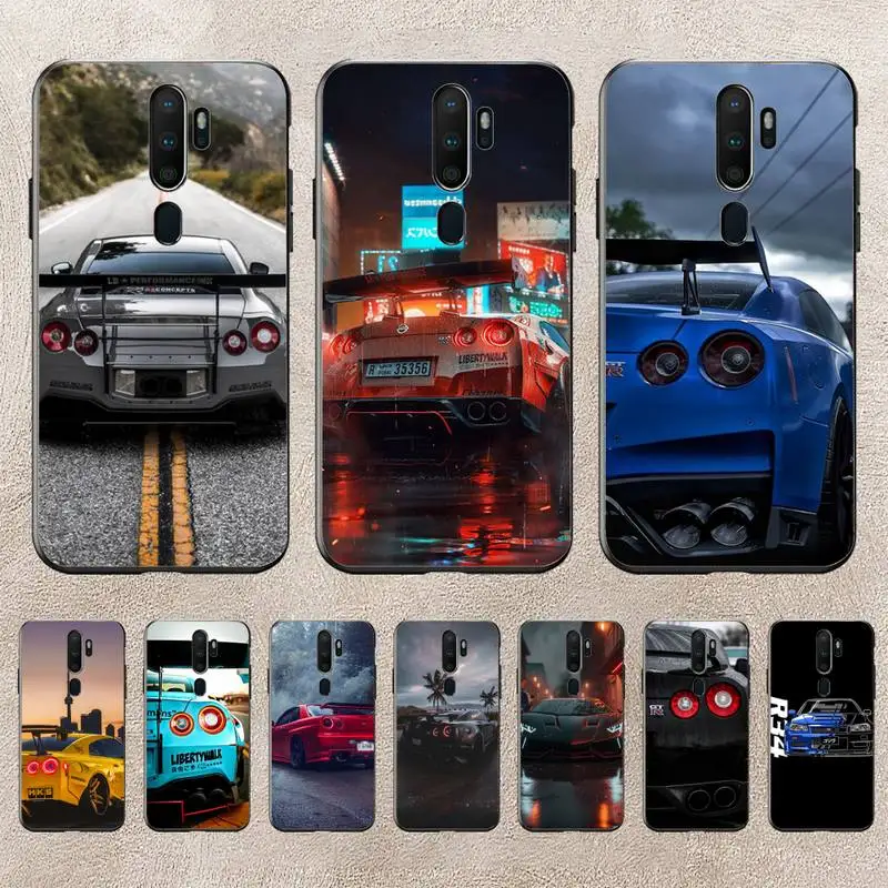 

GTR Car Phone Case For Redmi 9A 8A 6A Note 9 8 10 11S 8T Pro K20 K30 K40 Pro PocoF3 Note11 5G Case