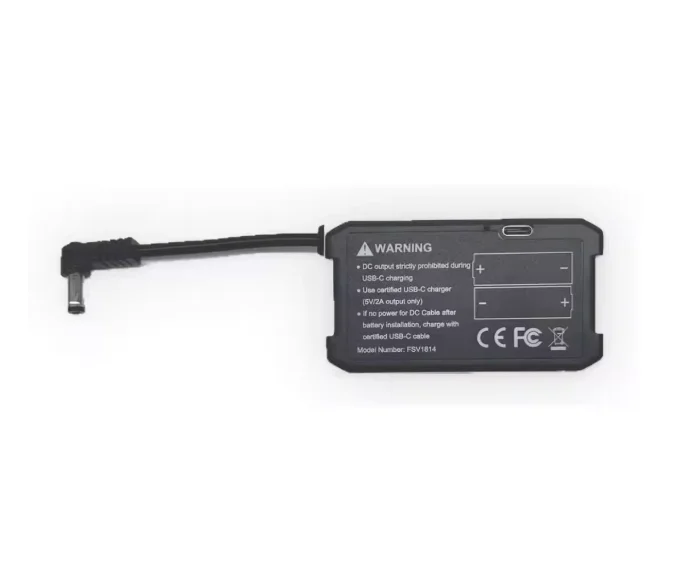 Кейс для зарядки аккумуляторов Gen 2 Fatshark 7.4V 18650 (литиевые элементы) для FPV-очков Walksnail HDZERO, блок питания DC (art.: 3920dba2e1ab2) - 3920dba2e1ab2