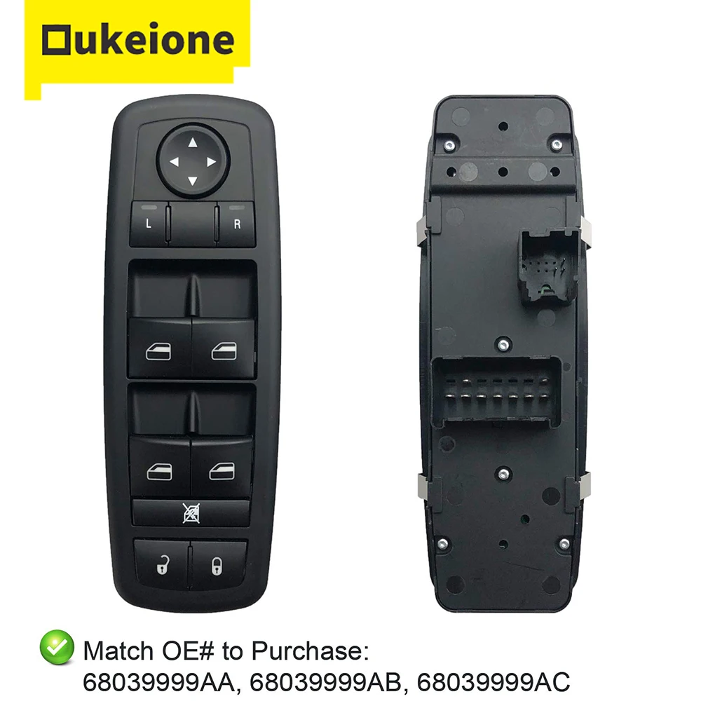 

Переключатель Стеклоподъемника для Dodge Grand Caravan Journey Chrysler Jeep Grand Liberty, переключатель стеклоподъемника 68039999AC 68039999AA