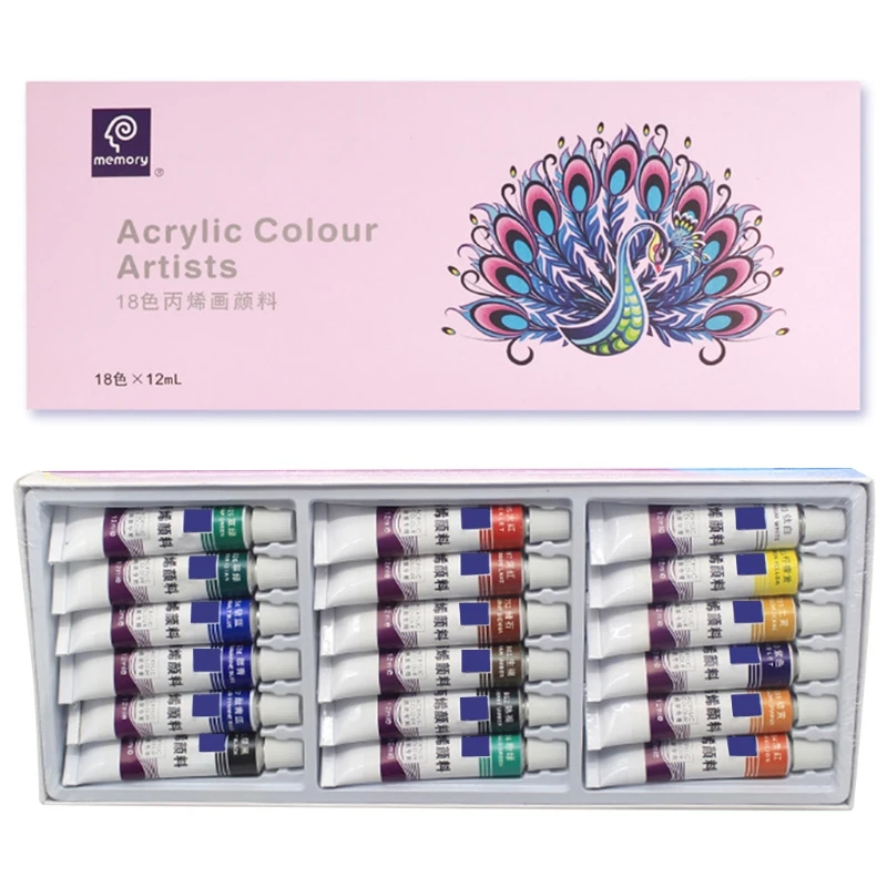 

12/18/24 Colors Gouache Watercolor Tube Paint Non Toxic Vivid Pigment on Canvas for Professional Artist Kids Art Student
