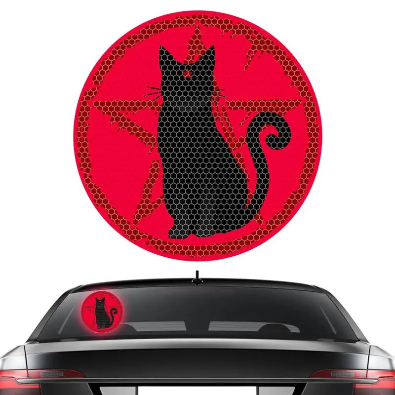 

Стикер в виде кошки для автомобиля, стильные декоративные наклейки для любого автомобиля, внедорожника, фургона или грузовика, мотоцикла, легко установить