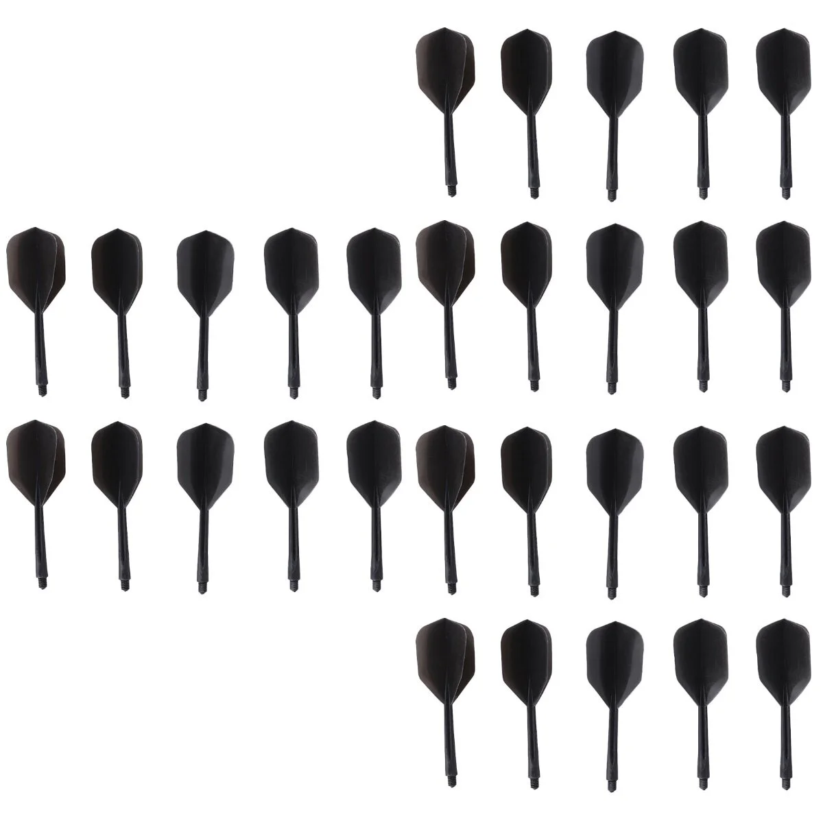 

30 Pcs Plastic Leaf Anti-fall Leaves One Body Integrated Shaft Shafts Child