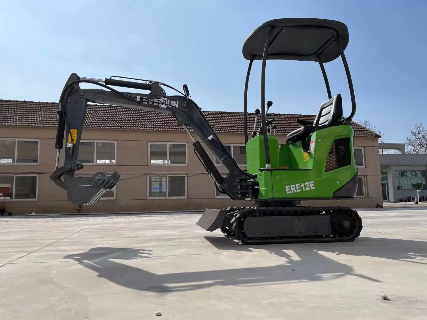 Micro Diggers на гусеничном аккумуляторе EVERUN ERE12E быстрое прикрепление Hine тонн