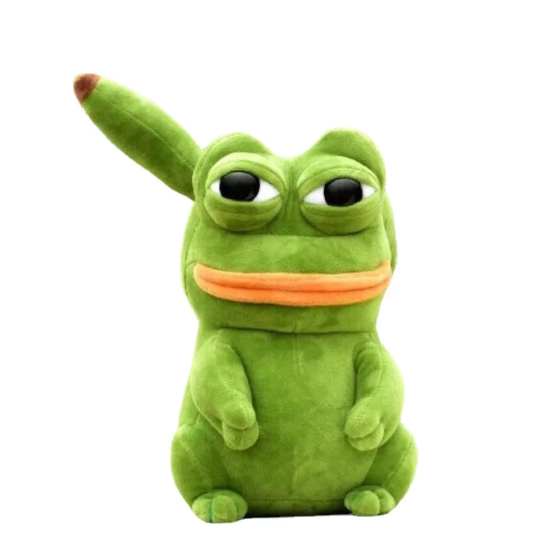 

Покемон Пикачу аниме Kawaii мягкие игрушки для детей косплей Spoof Sad Frog Pepe брелок милый декор комнаты плюшевые куклы