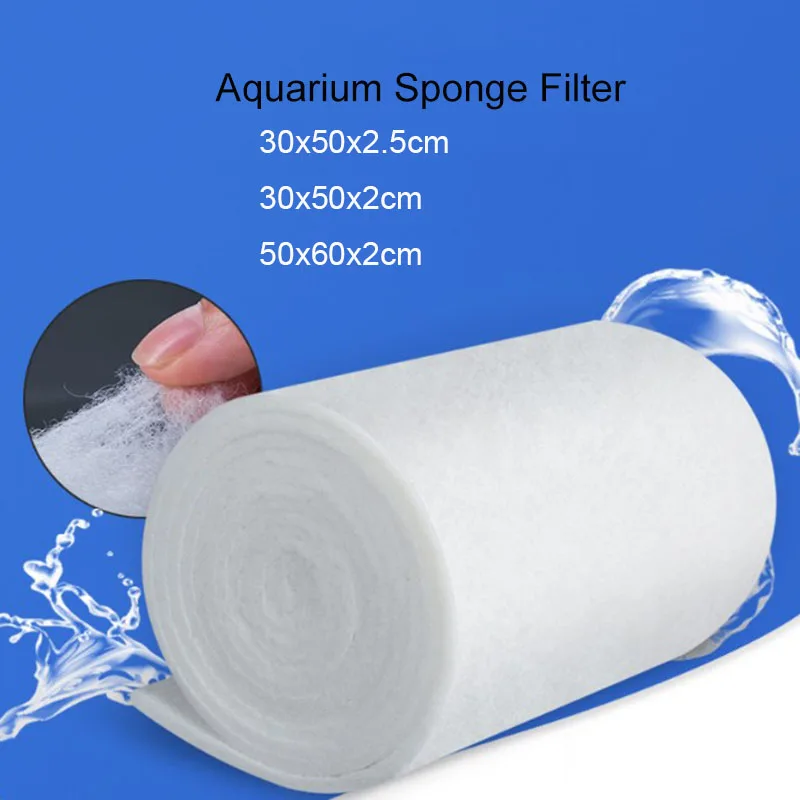 Aquarium Filter Super Thick Biochemical Filter Cotton Sponge for Aquarium Fish Tank Bio Cotton Foam Skimmer