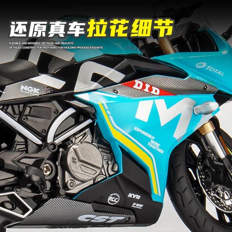 1:12 Spring Breeze CF 250SR литая модель мотоцикла Игрушка Реплика со звуком светильник