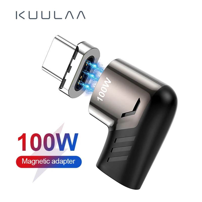 

Magnetic Adapter To Usb C Magnetic Kuulaa Type C Type-c Male Adapter For Mackbook Huawei Usb-c Connector 100w Usb