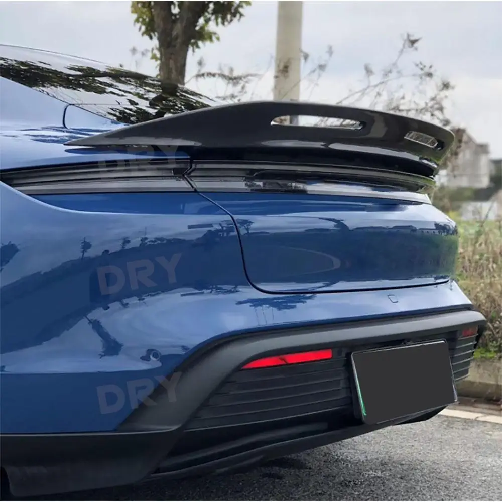 Задний спойлер для багажника Porsche Taycan 2019 + крышка из углеродного волокна Утконос |