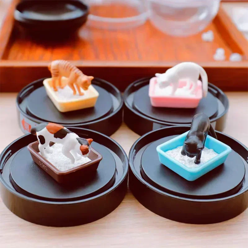 KITAN капсульные игрушки японский кошачий туалет снежинки хрустальные шары милые