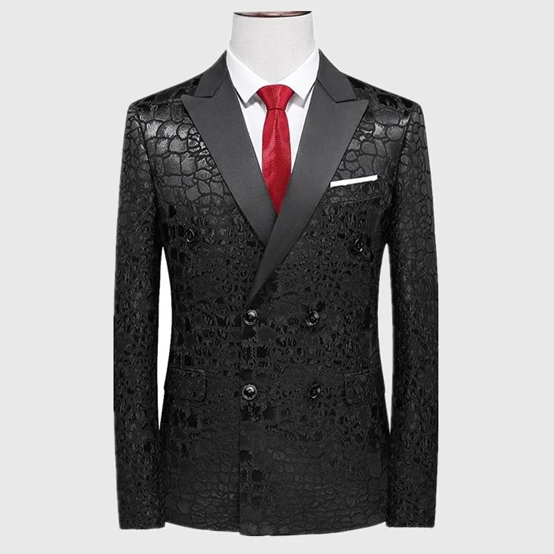 Блейзер куртка мужской костюм для ночного клуба выпускного вечера Мужская
