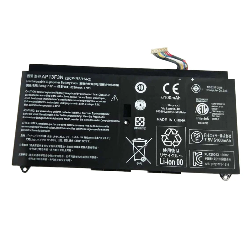 Новый оригинальный аккумулятор для ноутбука AP13F3N ACER Aspire S7-391-6822 S7-392 S7-392-9890